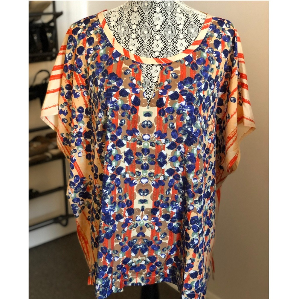 Eloquii Floral and Stripped Top.